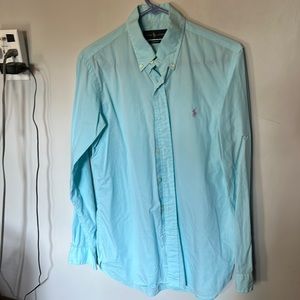 Polo Ralph Lauren dress linen style shirt. Custom fit 15|38. Fits like a small